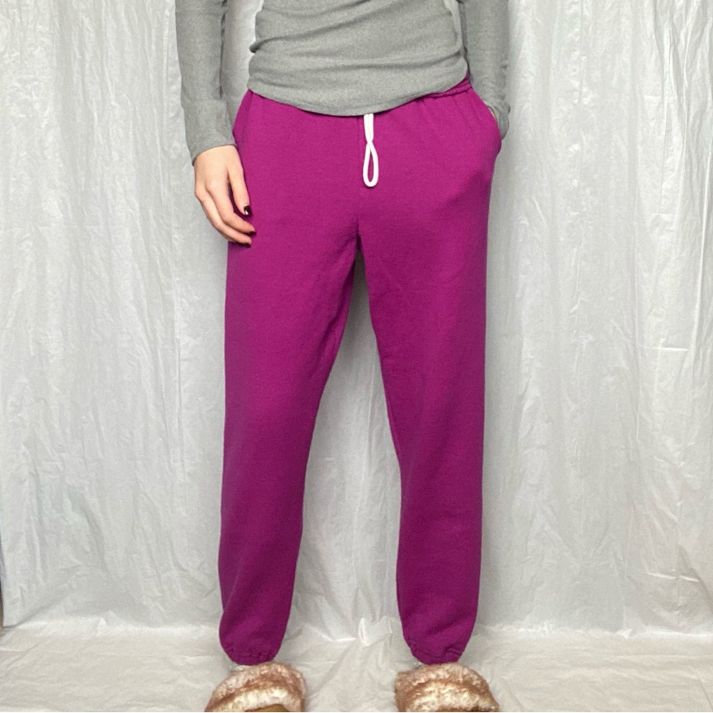 Vintage Made In The Usa Chic Rare Small Purple Sweatpants With Pockets